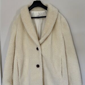J. Crew Teddy Jacket in Vintage Champagne